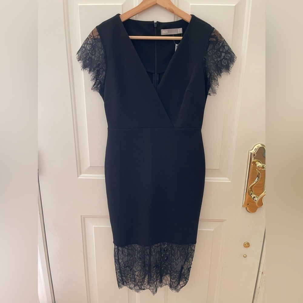 NWT ASOS Black Evening Dress Size 6